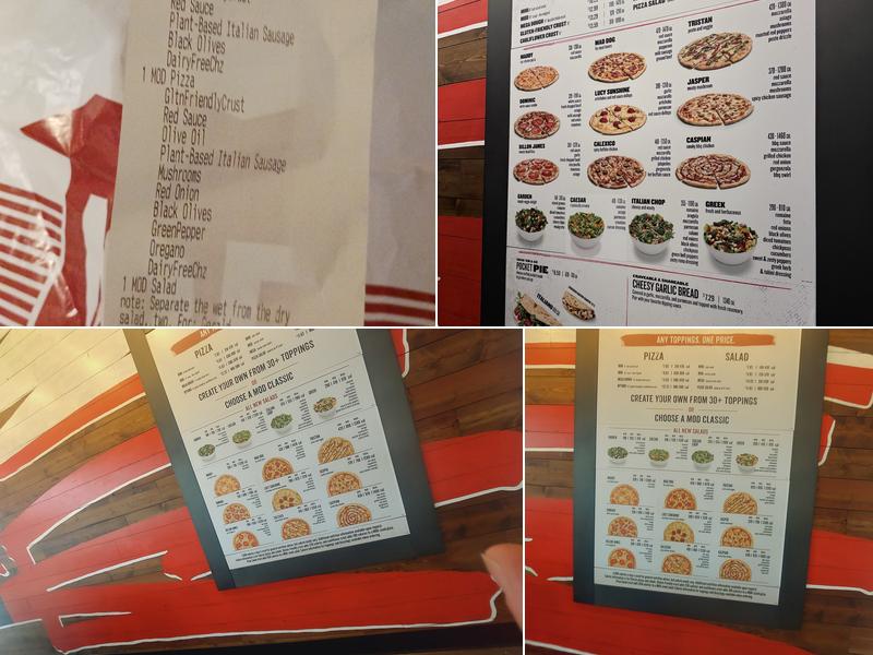 MOD Pizza Menu