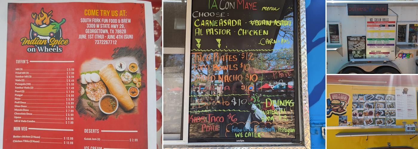 South Fork Fun Food & Brew Menu