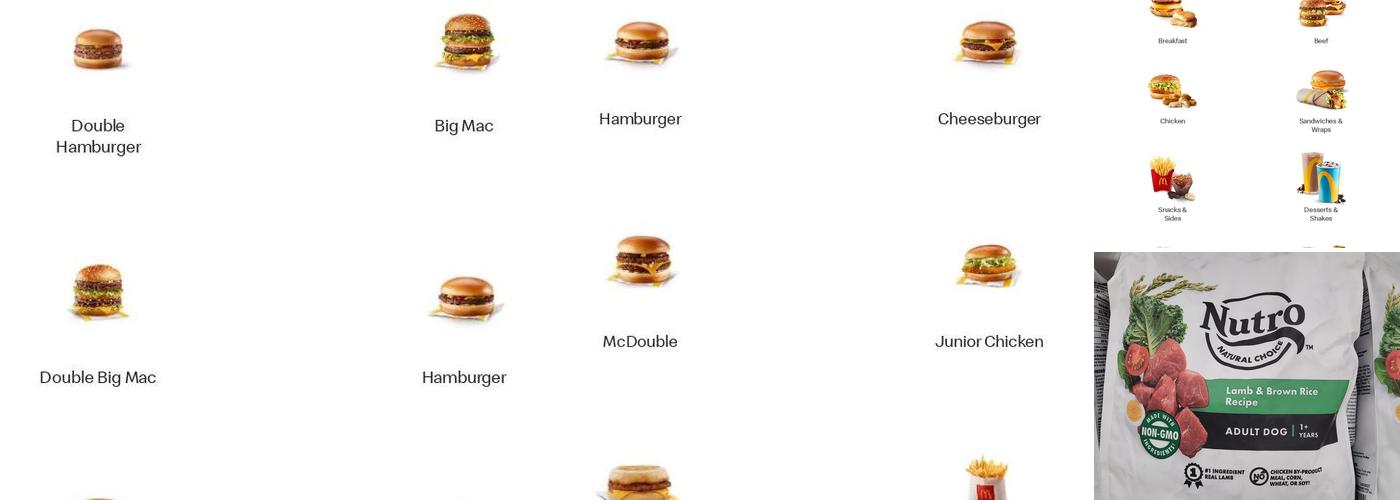 McDonald's Menu