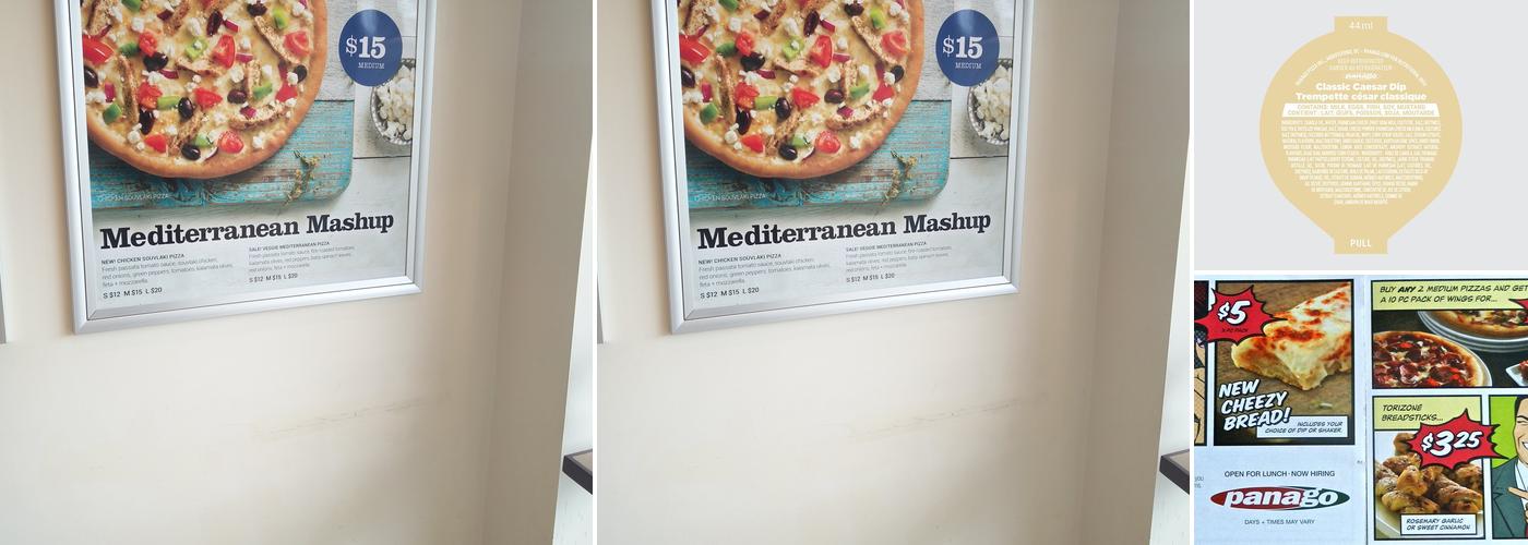 Panago Pizza Menu