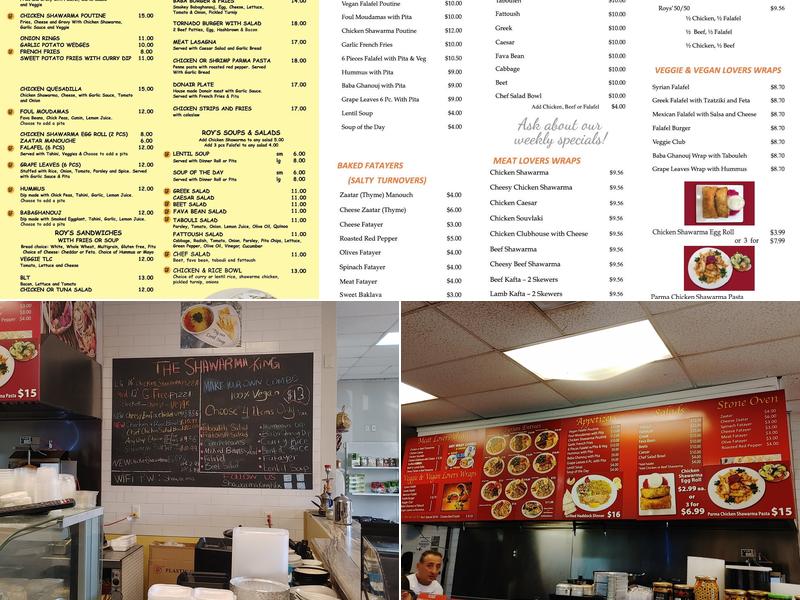 Roy’s Restaurant Menu