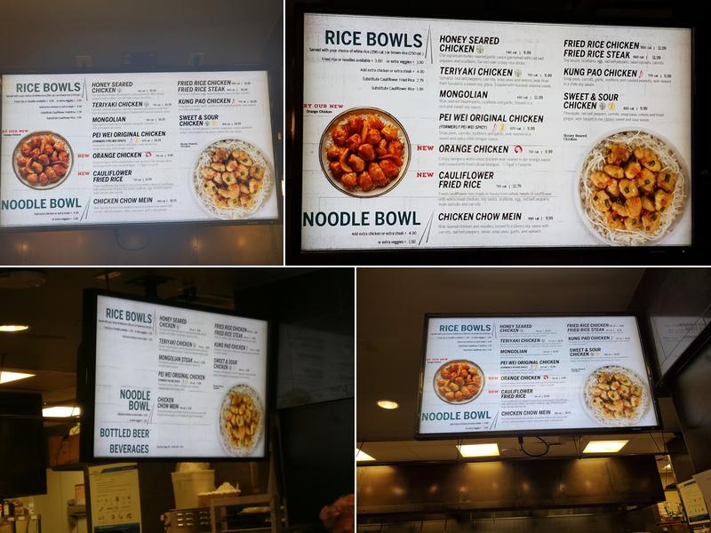Pei Wei Asian Kitchen Menu