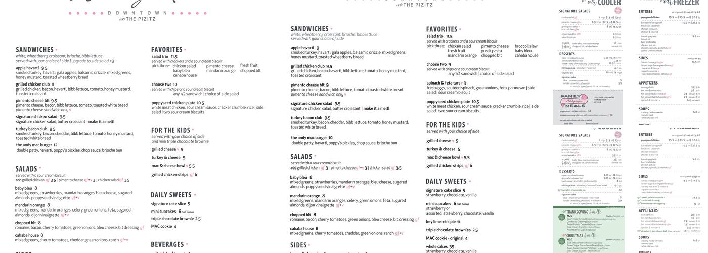 Ashley Mac's Kitchen Menu