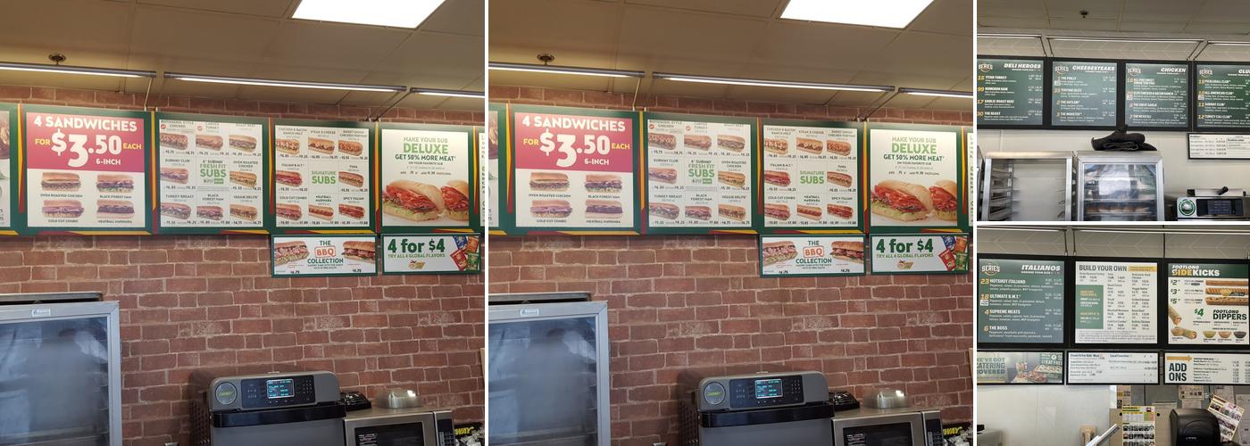 Subway Menu
