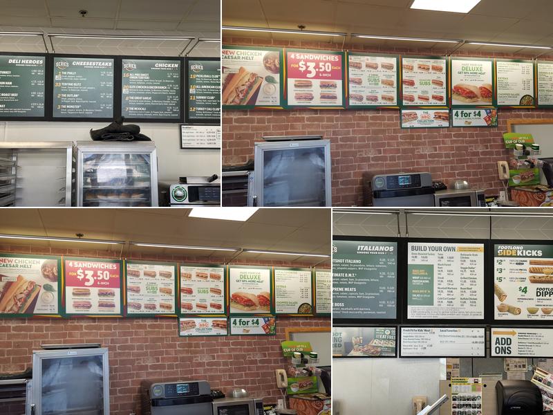 Subway Menu