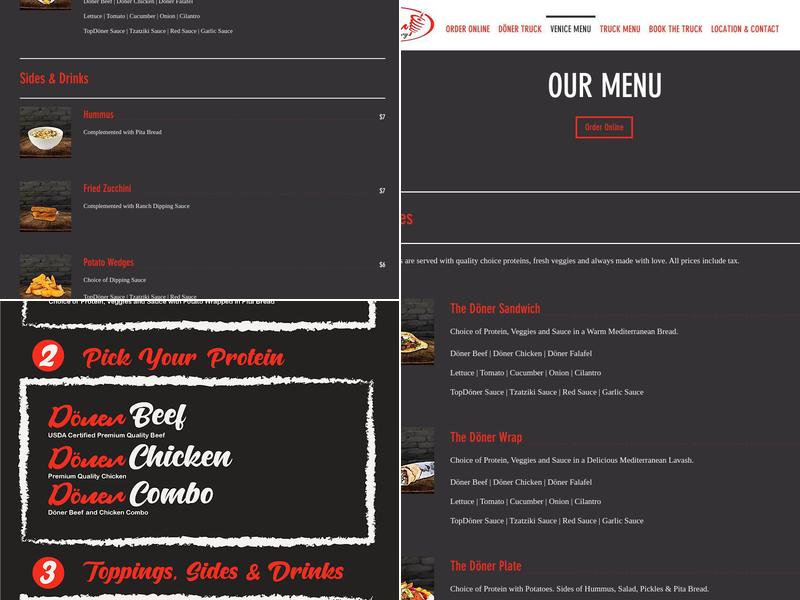Top Doner Factory Menu
