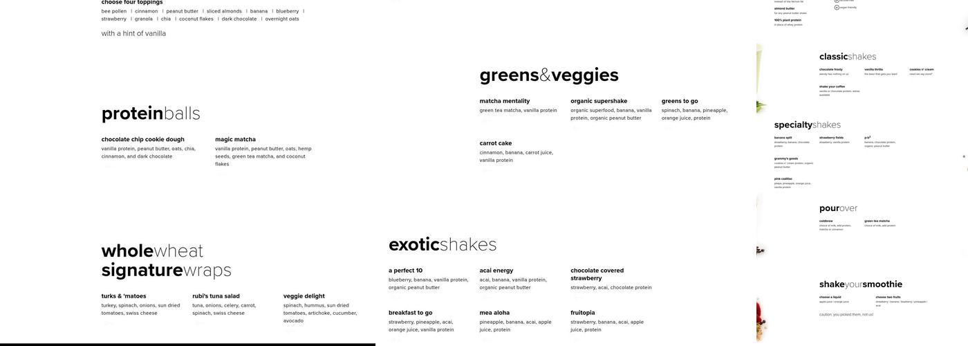 Shake Smart Menu