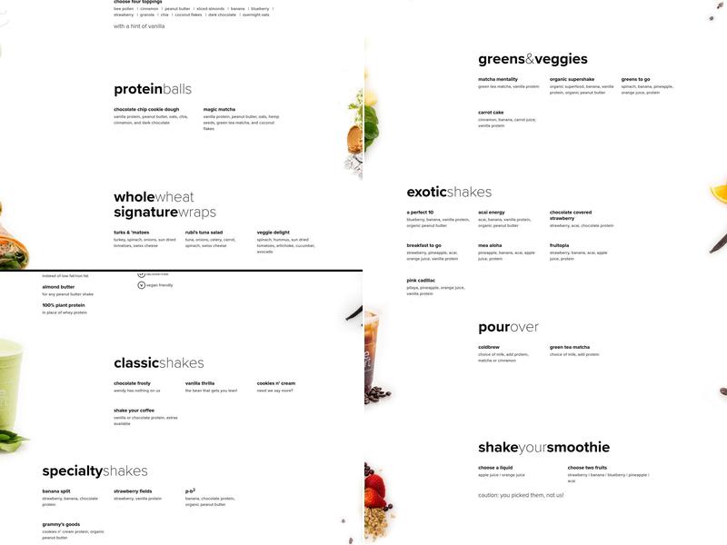 Shake Smart Menu