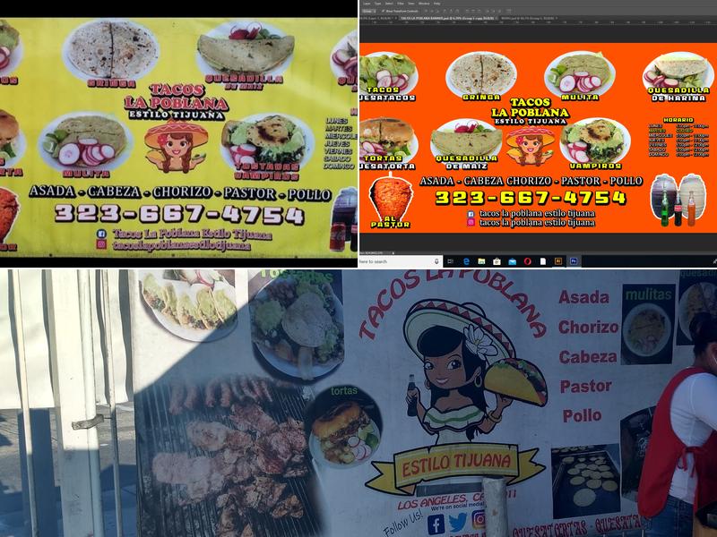 Tacos La Poblana Estilo Tijuana Menu