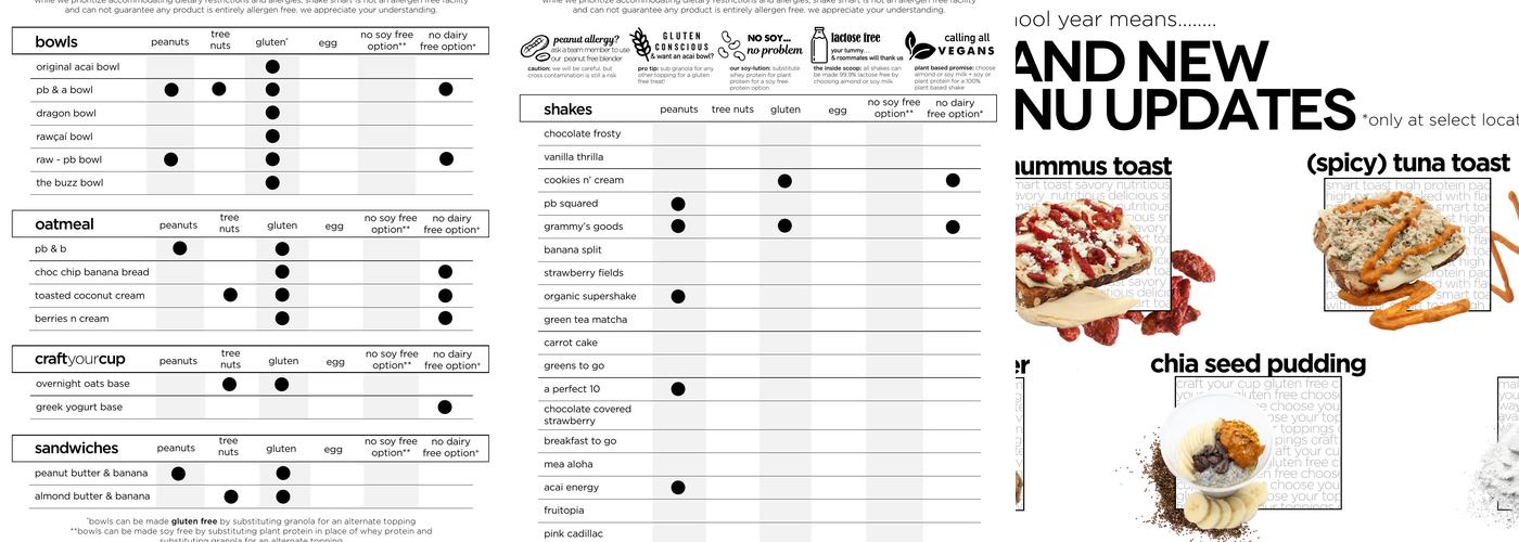 Shake Smart Menu