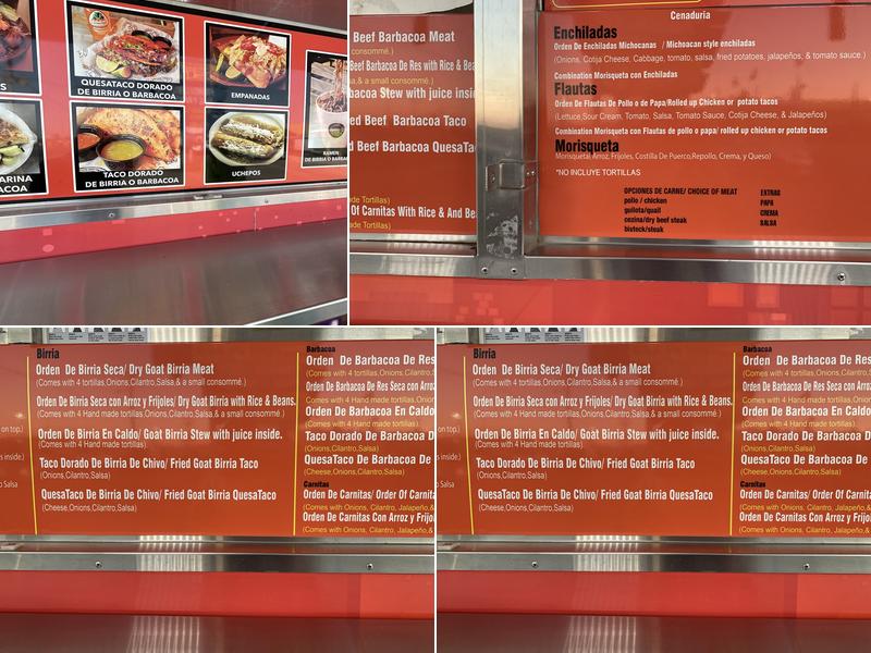 Chitos Birerria Menu