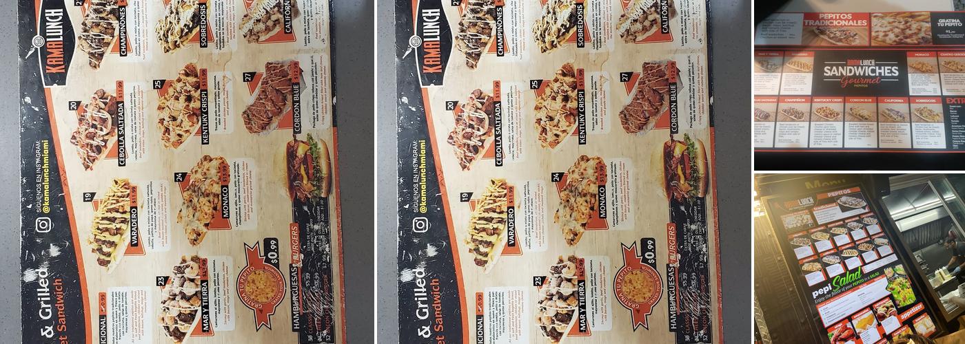 Pepitos Kamalunch Menu