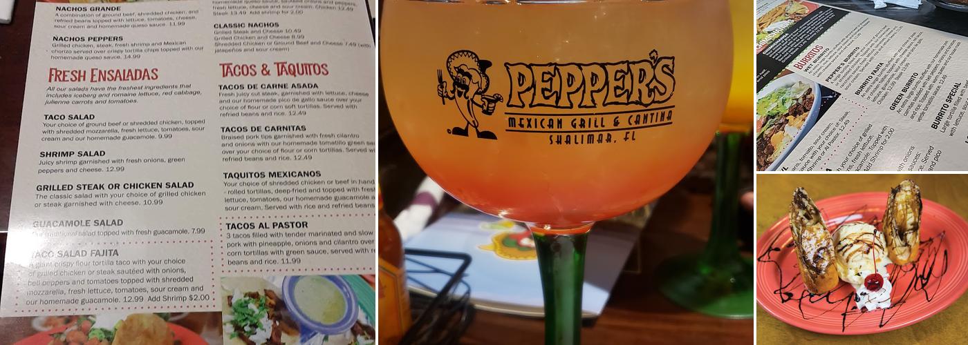 Peppers Mexican Grill & Cantina Menu