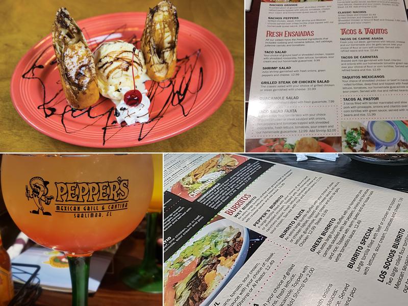 Peppers Mexican Grill & Cantina Menu