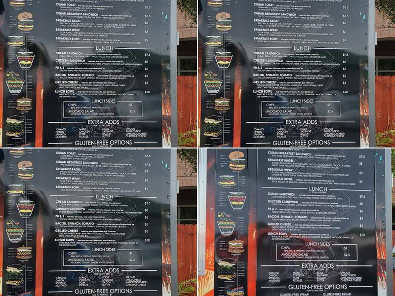Rive Cafe Menu