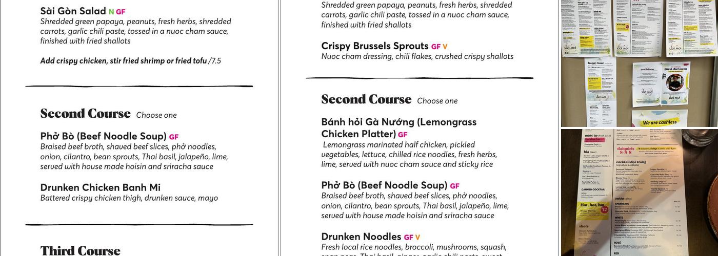 doi moi Menu