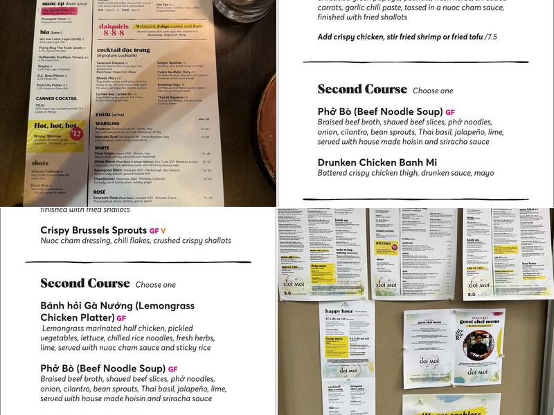 doi moi Menu
