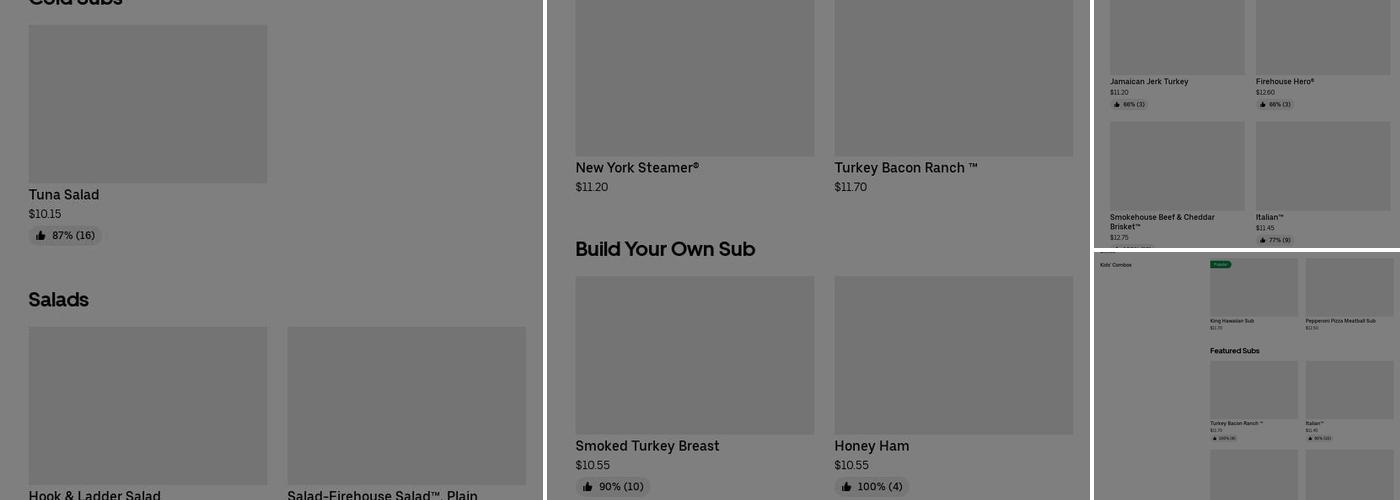 Firehouse Subs Ogeechee Menu