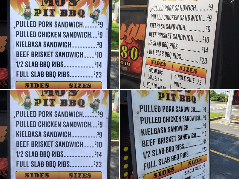 MO'S Pit Barbeque Menu