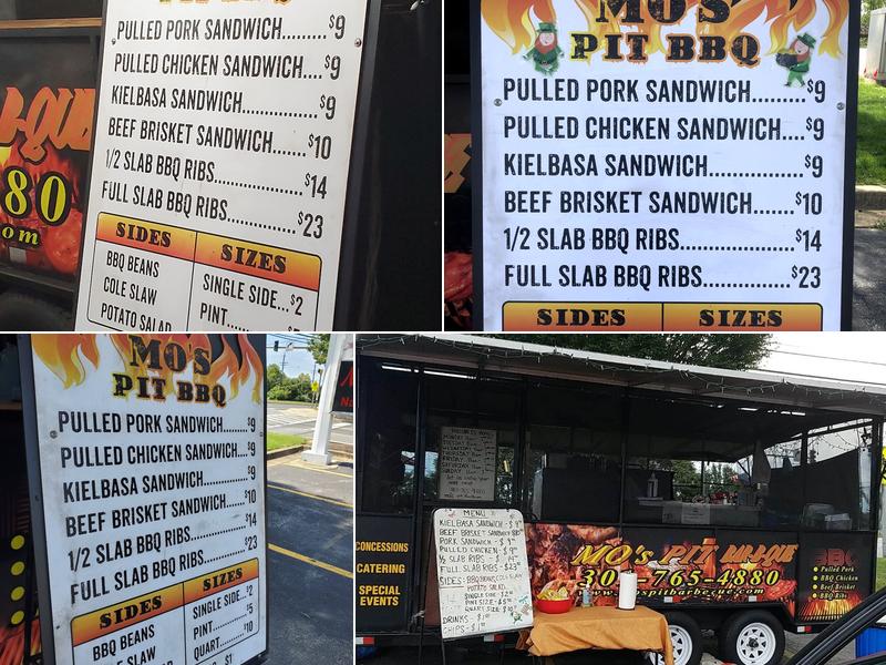 MO'S Pit Barbeque Menu