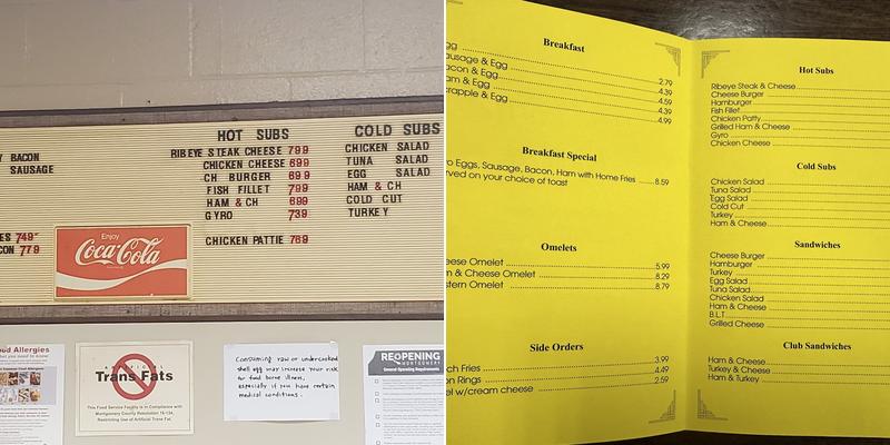 Brookville Eatery Menu