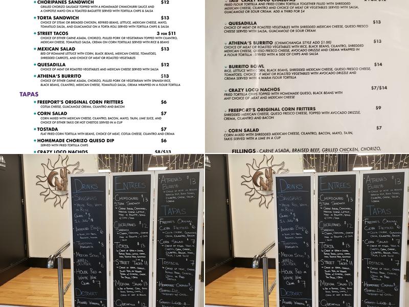 Athena's Cantina & Food Truck Park Menu