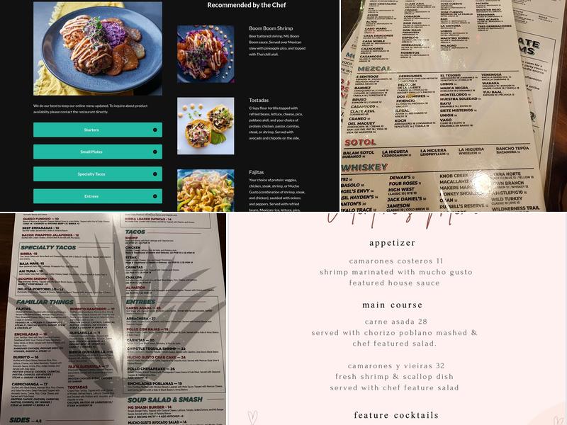 Mucho Gusto Bel Air Menu