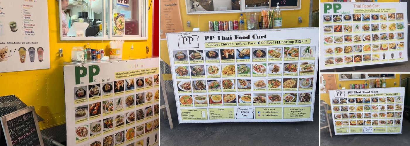 Phi Phi Island - Thai Food Cart Menu