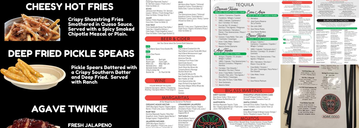 Agave 2 GoGo Menu