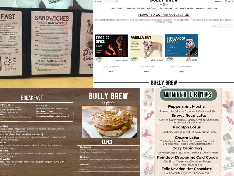 Bully Brew Coffee Menu