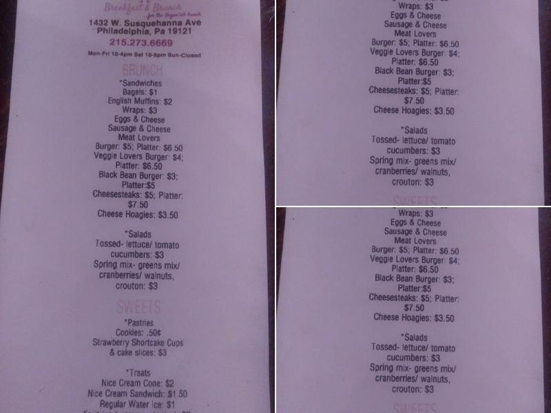 Brown Suga' Shack Menu