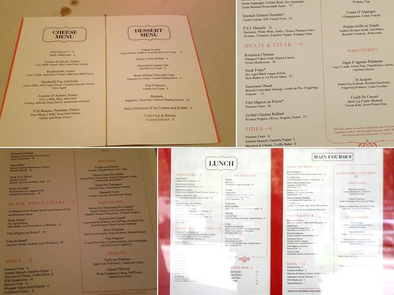 Brasserie 8 1/2 Menu