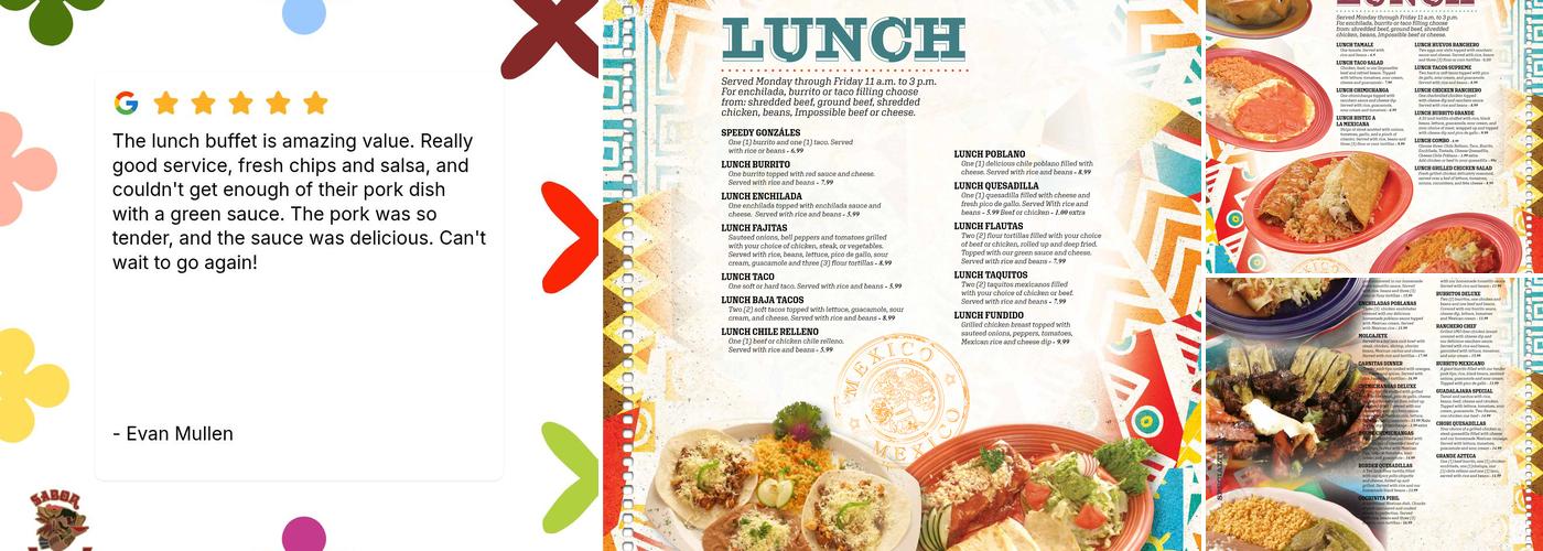 Sabor Azteca Menu