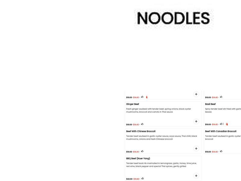 SPARKLY Japanese & Thai Menu