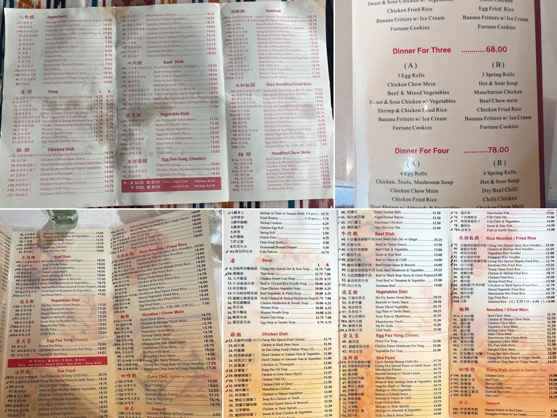 Chung Moi Chinese Restaurant Menu