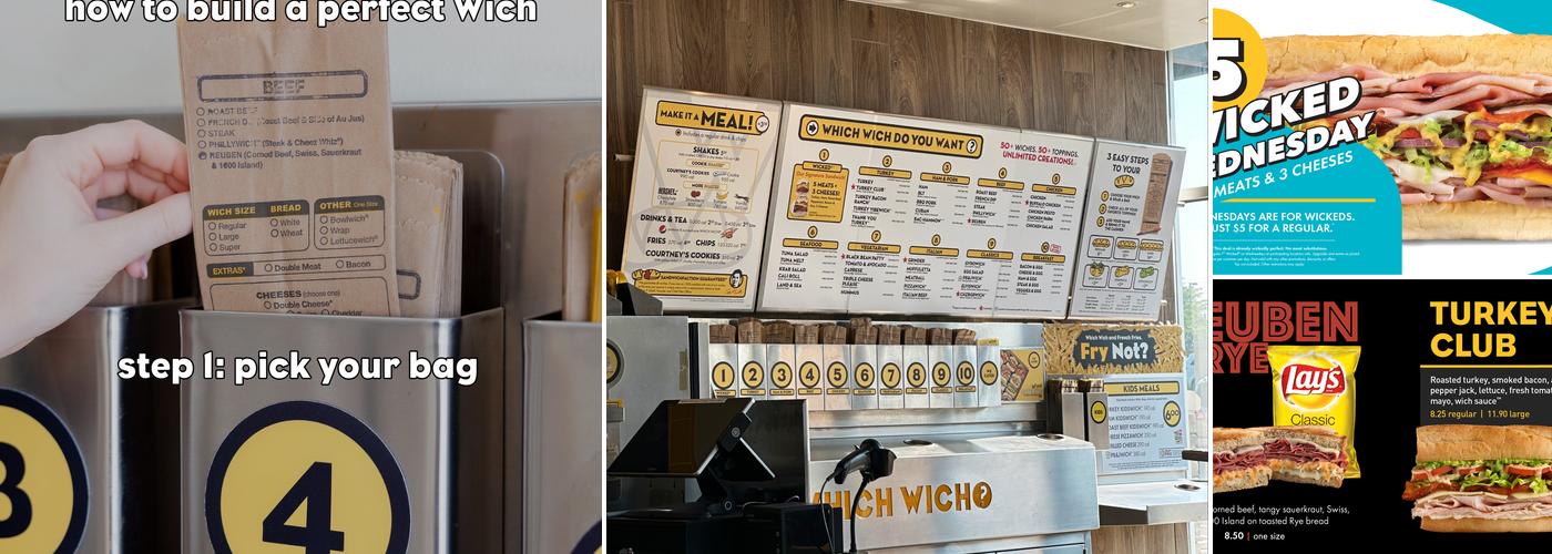 Which Wich Superior Sandwiches Menu