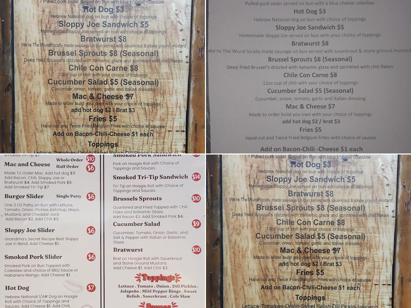 Nik'Snacks Menu