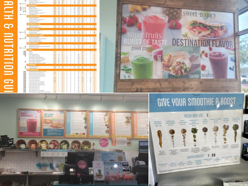 Tropical Smoothie Cafe Menu