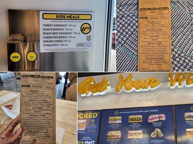 Which Wich Menu