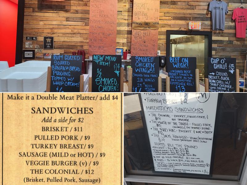 Matchsticks BBQ Co. Menu