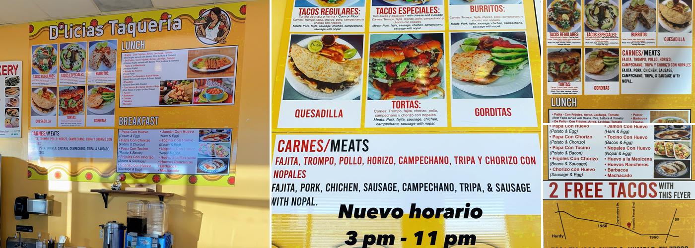 Mexitaco Menu