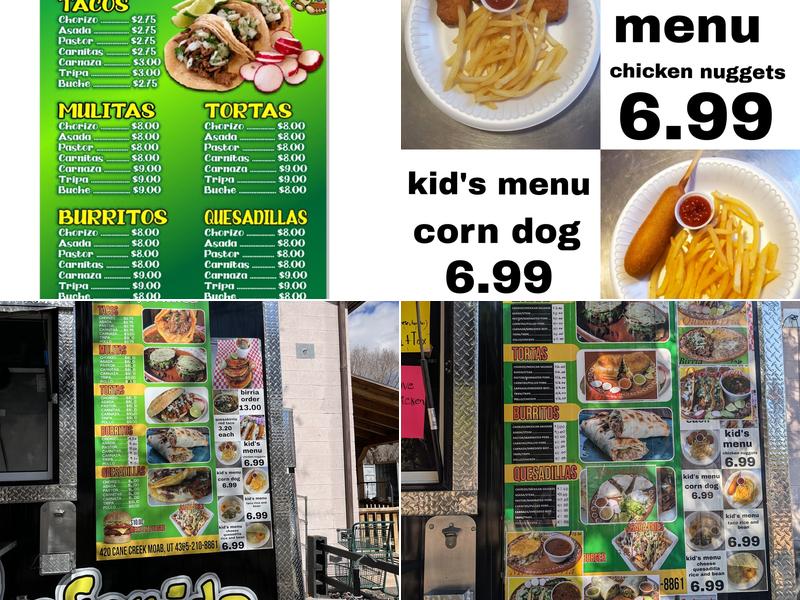 Tacos y birria mi preferida Menu