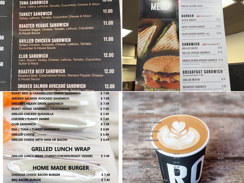 Choices Cafe & Bistro Menu