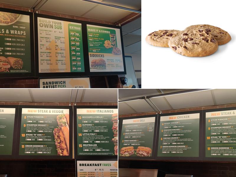 Subway Menu