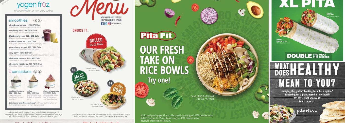 Pita Pit Menu
