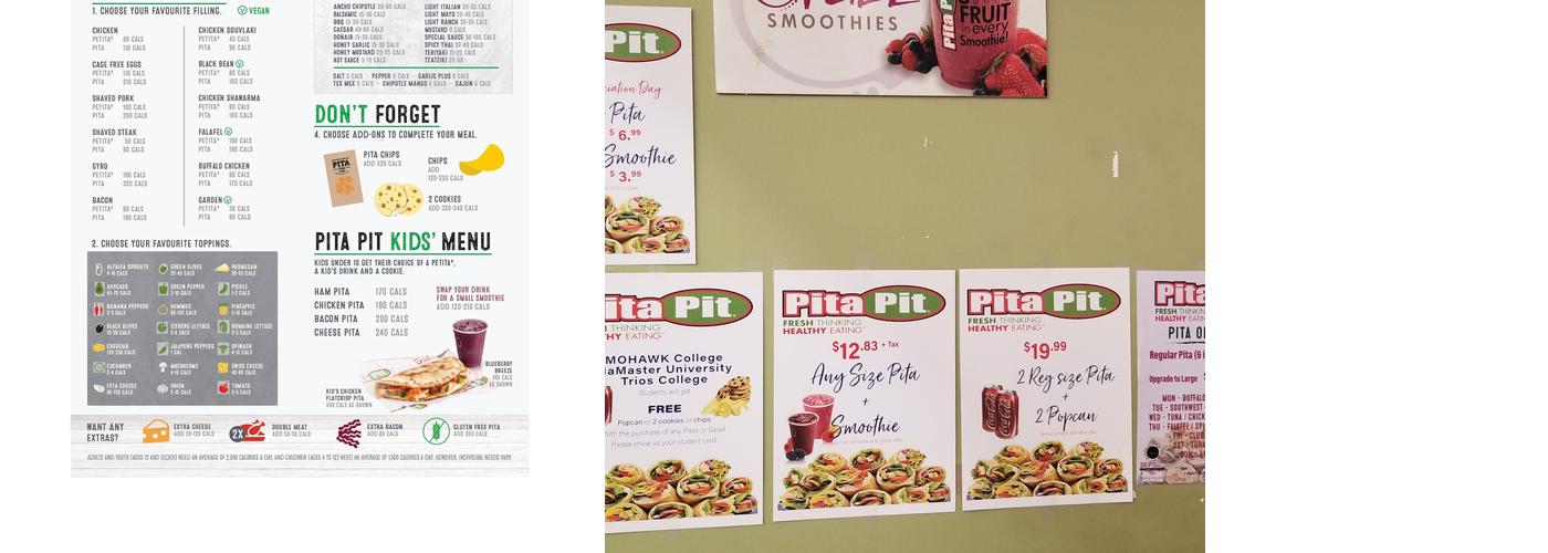 Pita Pit Menu