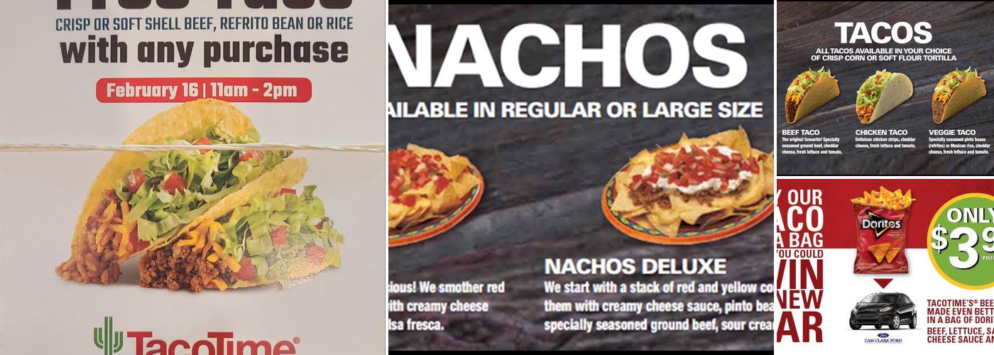 TacoTime Menu