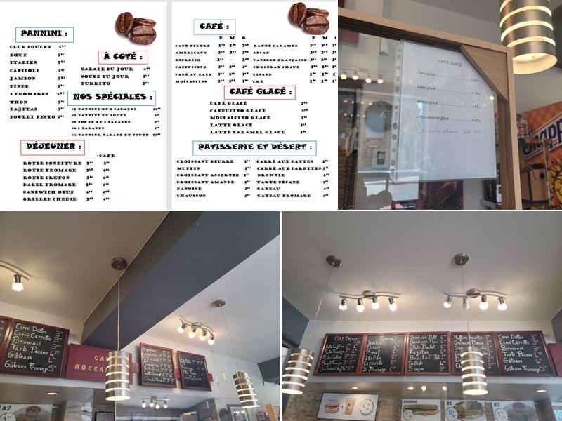 Café Moccaccino Menu
