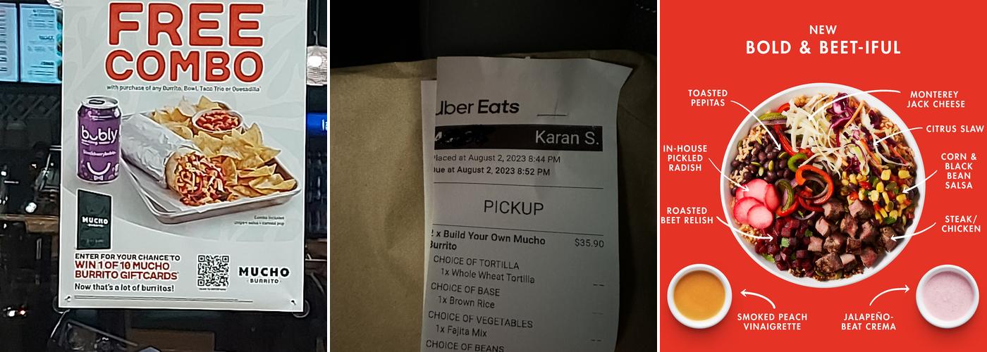 Mucho Burrito Fresh Mexican Grill Menu