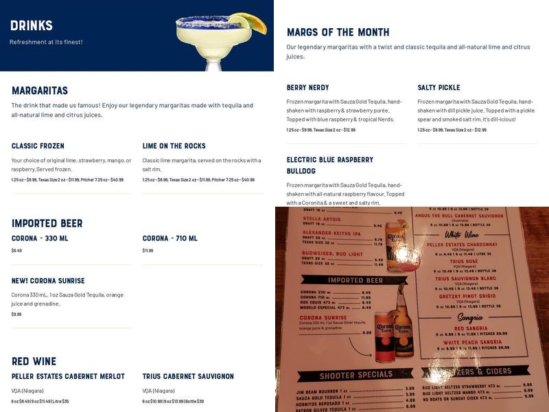 Lone Star Texas Grill Menu